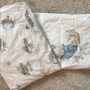 Pottery Barn Peter Rabbit Themed Fitted Crib Sheets (2)